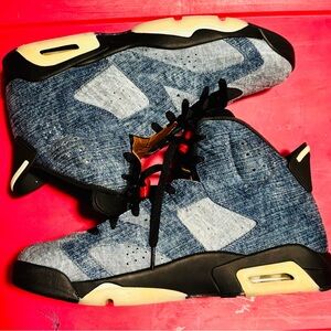 Jordan 6 washed denim size. 13 men